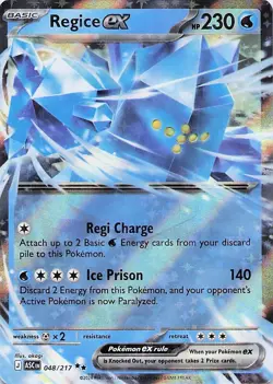 Regice ex - 048/217 Holo Double Rare 2026 Ascended Heroes Pokemon NM - Image 1