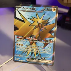 Pokemon TCG SV: Scarlet & Violet 151 Zapdos ex 192/165 Ultra Rare Holo - Image 1