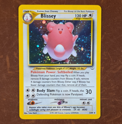 SWIRLED! Nintendo Blissey Neo Revelation Holo Rare 2/64 EN 2000 Stage 1 120HP - Image 1