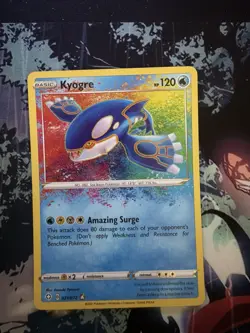 Pokemon TCG Kyogre Shining Fates Holo Card 021/072 Amazing Rare, Near Mint - Image 1