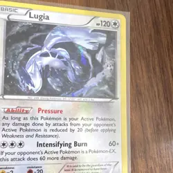 Pokemon Lugia 78/124 Fates Collide Cracked Ice Holo Basic HP 120 2016 - Image 2