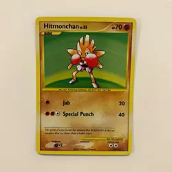 Pokemon TCG Hitmonchan 129/127 Platinum Secret Rare Holo English 70 HP - Image 1