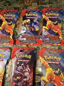 Destined Rivals Sleeved Booster Pack Lot Of 6 Factory Sealed Brand New Pokemon - Image 4