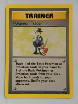 Pokemon Card Pokemon Trader Base Set 77/102 RARE LP-NM - Image 1