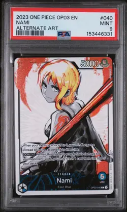 2023 One Piece Nami - OP03-040 - Pillars of Strength - PSA 9 - Image 1