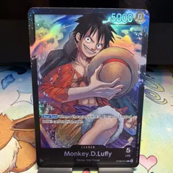 Bandai One Piece Card Game Monkey D. Luffy ST08-001 Leader Foil Full Art 5000 - Image 2
