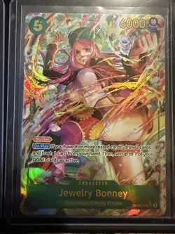 One Piece CCG Jewelry Bonney OP12-118 Legacy Master Alt Art Foil Secret Rare EN - Image 1