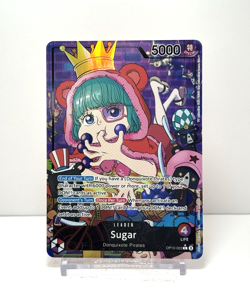 Sugar OP10-003 Alt Art Leader Royal Blood Foil Parallel One Piece CCG Eng NM - Image 1