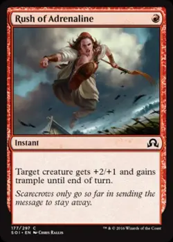 Rush of Adrenaline - Near Mint MTG Shadows Over Innistrad - Image 1