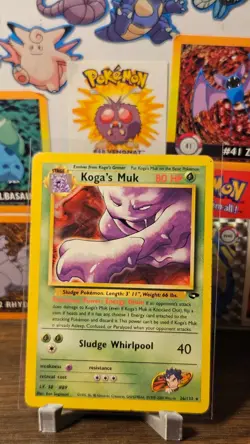 Pokemon Card - Koga's Muk Gym Challenge 26/132 Rare - lightly played - Image 1