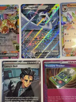 Pokemon TCG Prismatic Ev 5 Holo Card Lot, x2 Flareon ex, Lugia ex, Larry's Skill - Image 3