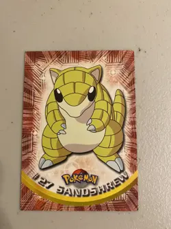 Sandshrew #27 BLUE Logo 1999 Topps TV Series 1 Nintendo Pokemon Cards NM - Image 2