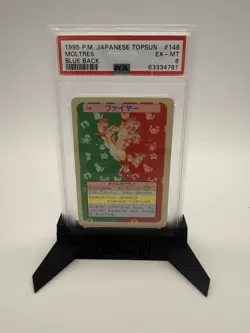 Topsun Pokemon Card #146 Moltres Blue Back Rare Collectible PSA 6 - Image 1