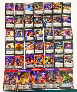 Captain Jetfire (Rare) and 39 Other Cards Near Mint Unplayed Transformers TCG - Image 2