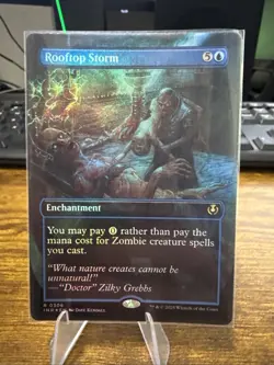 Rooftop Storm (Borderless) -Foil Light Play MTG Innistrad Remastered - Image 1