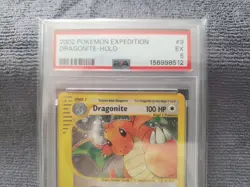 Dragonite Expedition Base Set Holo Rare Card 9/165 PSA 5 - Image 5