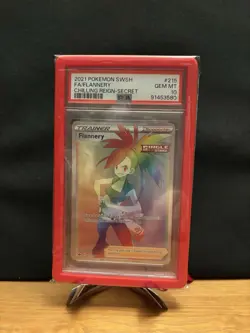 2021 Pokemon Chilling Reign Flannery Secret Rainbow Full Art Trainer 215 PSA 10 - Image 1