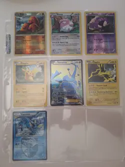Mixed Pokemon Card Lot Heracross EX Vaporeon Pikachu Rare Holo CardsPokemon... - Image 1