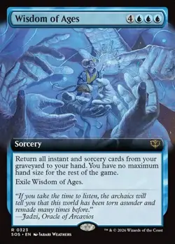 Wisdom of Ages - Extended Art SOS NM MTG - Image 1
