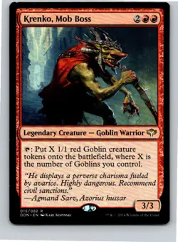 Magic the Gathering Krenko, Mob Boss Duel Decks: Speed vs. Cunning MTG Free Ship - Image 1
