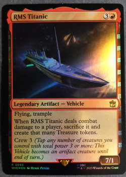 MTG RMS Titanic Foil | Universes Beyond: Doctor Who | Artifact Vehicle | Foil | - Image 1
