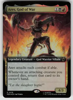 Ares, God of War (Extended Art) 418 Marvel Super Heroes Magic: MTG Foil NM - Image 1