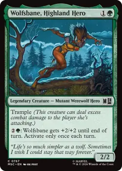 Wolfsbane, Highland Hero - 767 - Commander: Marvel Super Heroes - Image 1