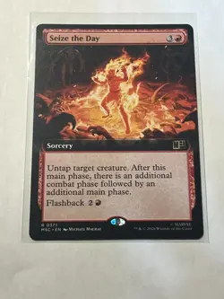 Seize the Day Borderless Rare 371 (Marvel Super Heroes) MTG Near Mint - Image 1