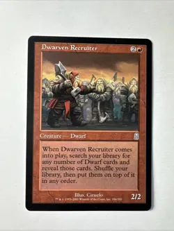 Dwarven Recruiter - LP Regular #186 Uncommon Odyssey MTG - Image 1