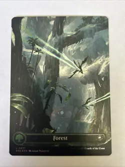 Magic: The Gathering Forest (0371) (Galaxy Foil) Edge of Eternities MTG - Image 1