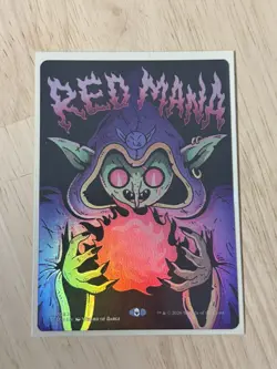 Red Mana Foil Borderless Secret Lair Drop Series (SLD) 7082 MTG Near Mint - Image 1