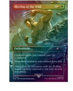 Rhythm of the Wild - Marvel's Wolverine Foil Secret Lair MTG - Image 1