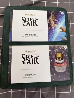 MTG Secret Lair - (1) Purr Majesty and (1) Cats of Chaos (New and Sealed) Foil - Image 1