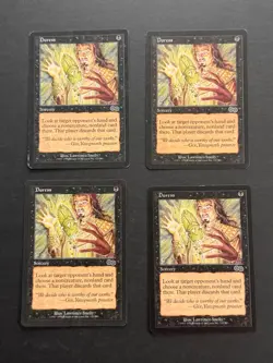 4x Duress Urza's Saga 1 in lp 2 in lp/mp 1 in mp MTG Magic the Gathering b - Image 1