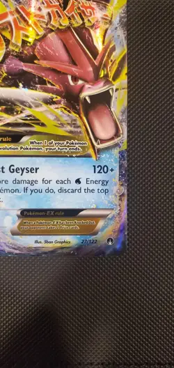 Pokemon TCG M Gyarados EX 27/122 Breakpoint Holo NM 27/122 - Image 4