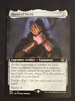 1x Hand of Vecna (394) Extended Art AFR Forgotten Realms LP MTG Magic x1 MKE - Image 1