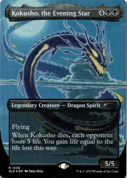 Kokusho, the Evening Star (FOIL) SLD 1528 Secret Lair Magic: The Gathering NM - Image 1