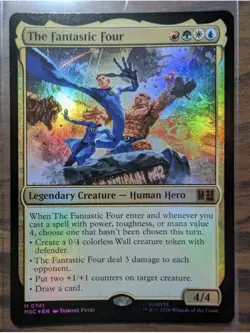 The Fantastic Four Commander: Marvel Super Heroes Foil 741 MTG NM - Image 1