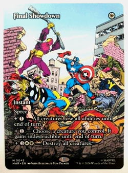 Final Showdown - Borderless Mythic - MTG Marvel Super Heroes MAR - 0045 NM - Image 1