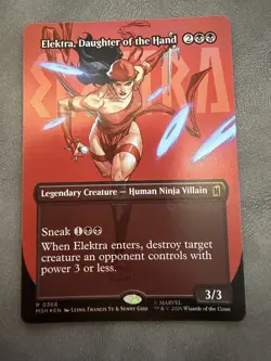 Elektra, Daughter of the Hand (Borderless) (0366) Marvel Super Heroes Foil - Image 1