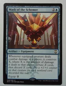 Mask of the Schemer *Rare* Magic MtG x1 NCC Commander Streets of New Capenna - Image 1