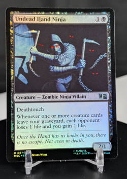 MTG Undead Hand Ninja TRADITIONAL FOIL NM Marvel Commander MSC #670 Uncommon - Image 1