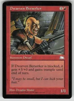 Dwarven Berserker Common Weatherlight MTG Lightly Played - Image 1