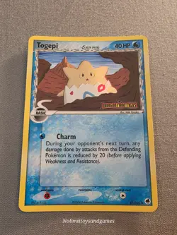 Pokemon Togepi Reverse Holo 41/101 EX Dragon Frontiers Stamped Free Shipping - Image 1