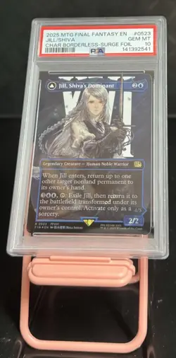 Jill Shiva’s Dominant Surge Foil #0523 PSA 10 Magic MtG Final Fantasy FIN - Image 1