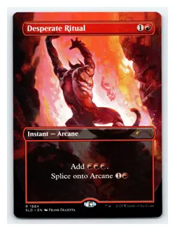 Desperate Ritual, Secret Lair Frank Frazetta Non-Foil, MTG NM Bit Off Center - Image 1