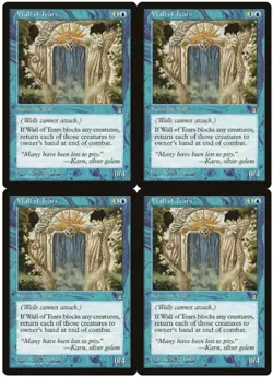 MTG Wall of Tears x4 Stronghold Uncommon LP Playset - Image 1