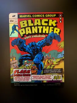 MTG Marvel Super Heroes King T'Challa Borderless Comic 0399 Foil - Image 2