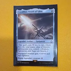 Wizards of the Coast MTG Excalibur, Sword of Eden 0072 Ext Art Foil Rare EN - Image 1