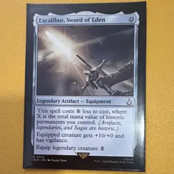 Wizards of the Coast MTG Excalibur, Sword of Eden 0072 Ext Art Foil Rare EN - Image 2